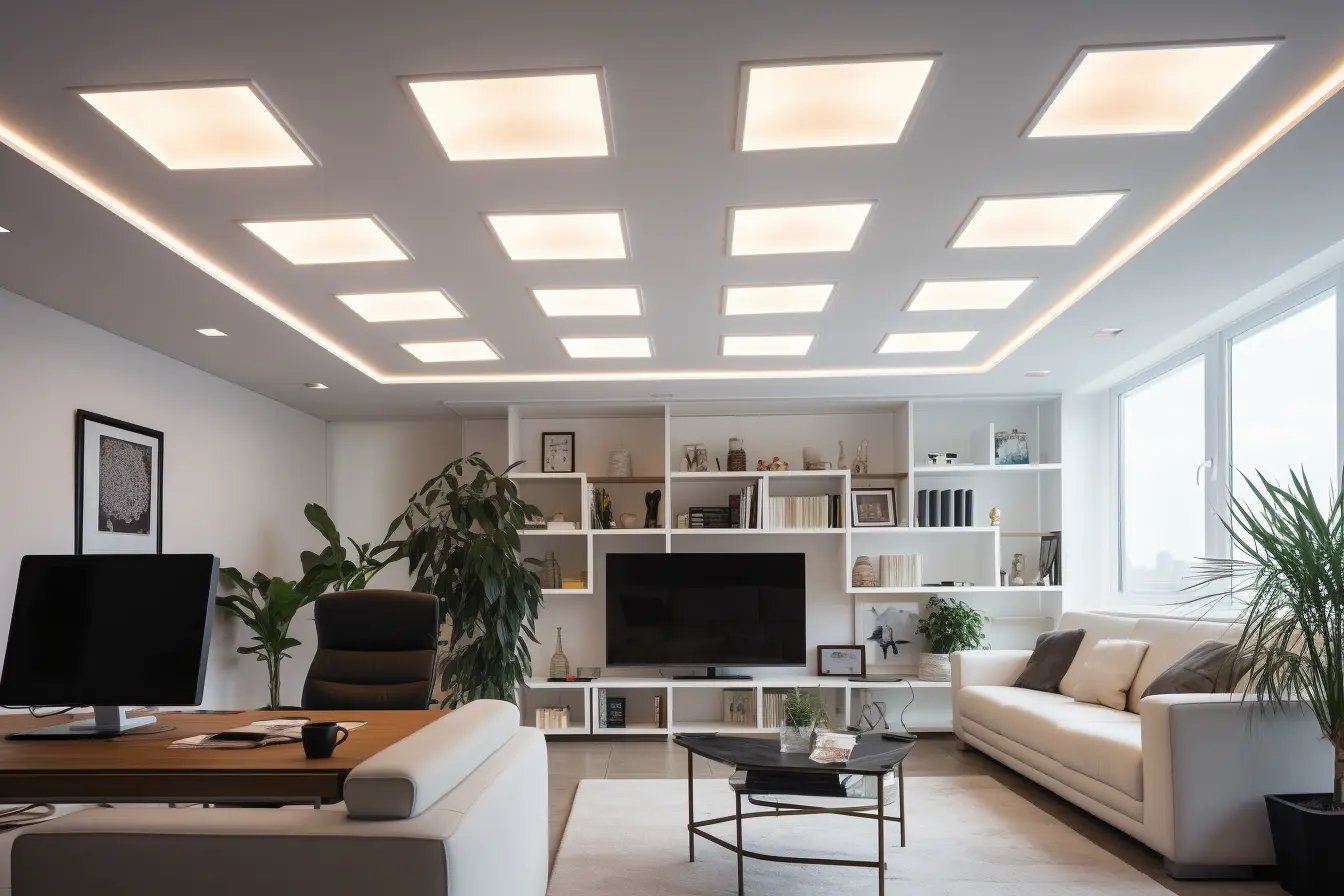 Lichtlexikon_Rasterleuchten_Wohnzimmer