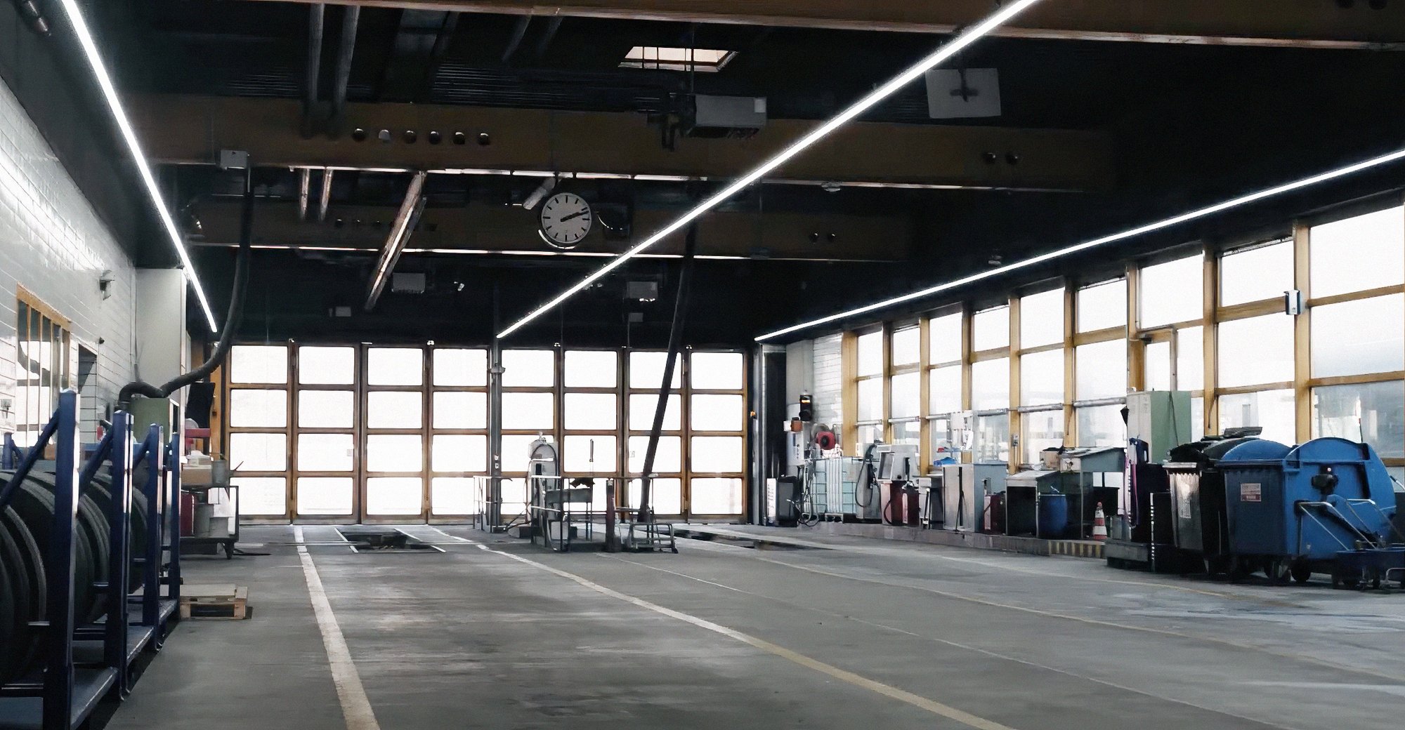 Werkstattbeleuchtung mit LED Lichtsystem