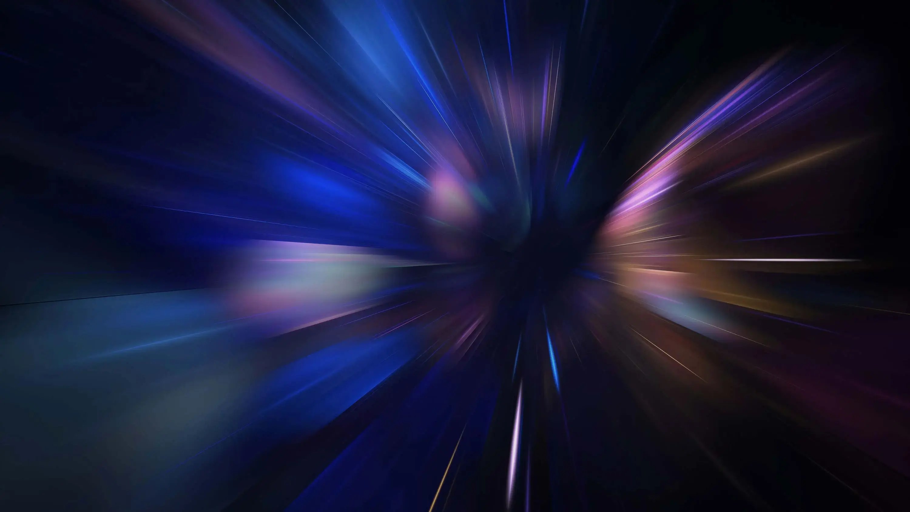 Abstrakte Lichtstrahlen-Grafik als Symbol für innovative LED-Technologie und effiziente Hallenbeleuchtung von lichtline