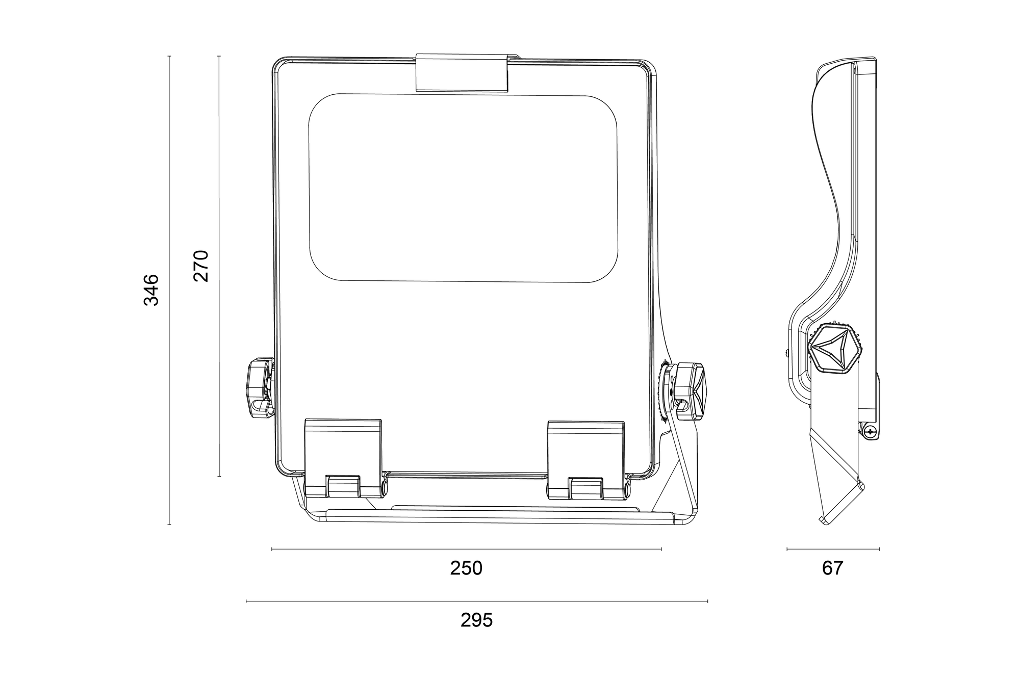 FLAT L Abmessungen Bild