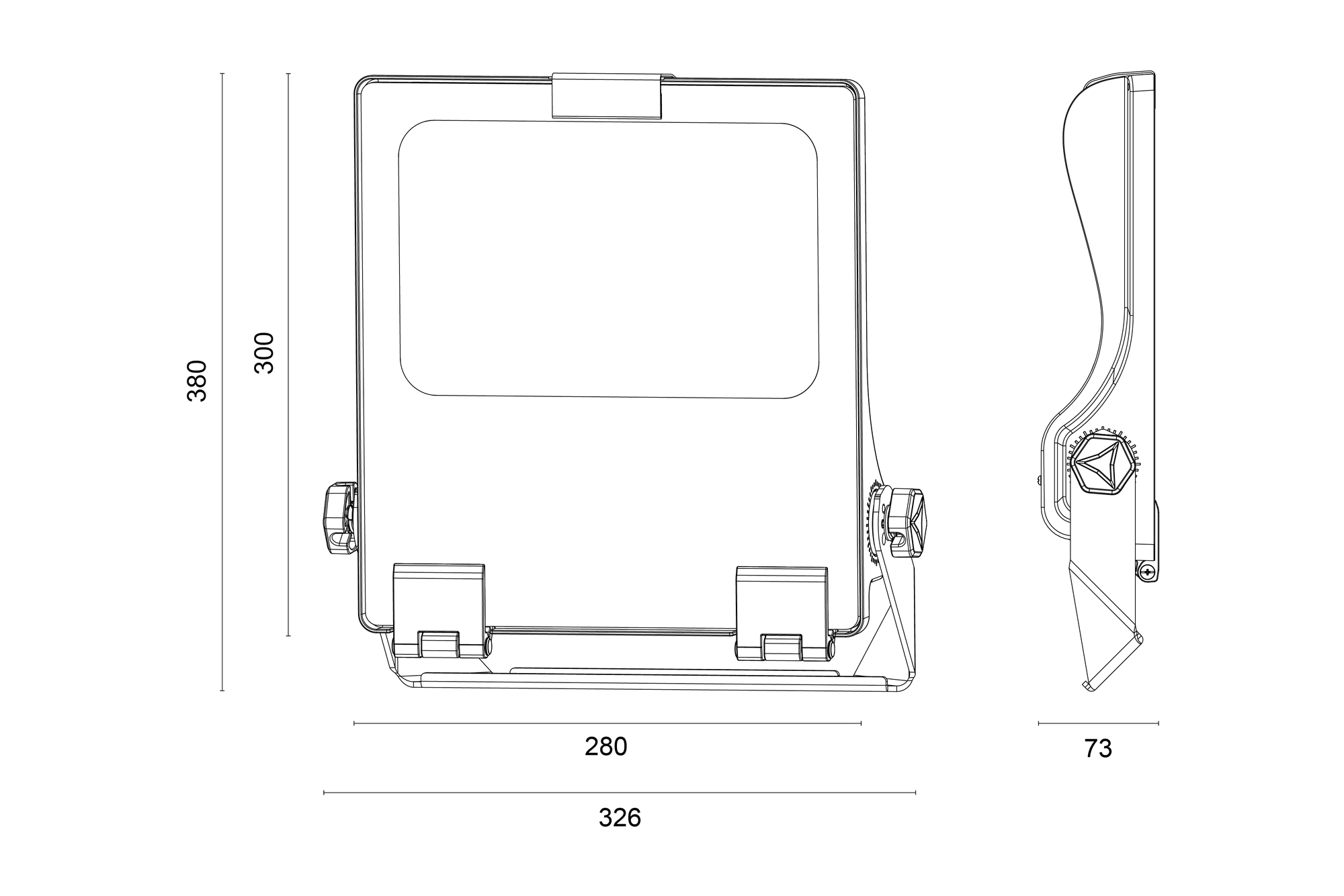 FLAT L Abmessungen Bild