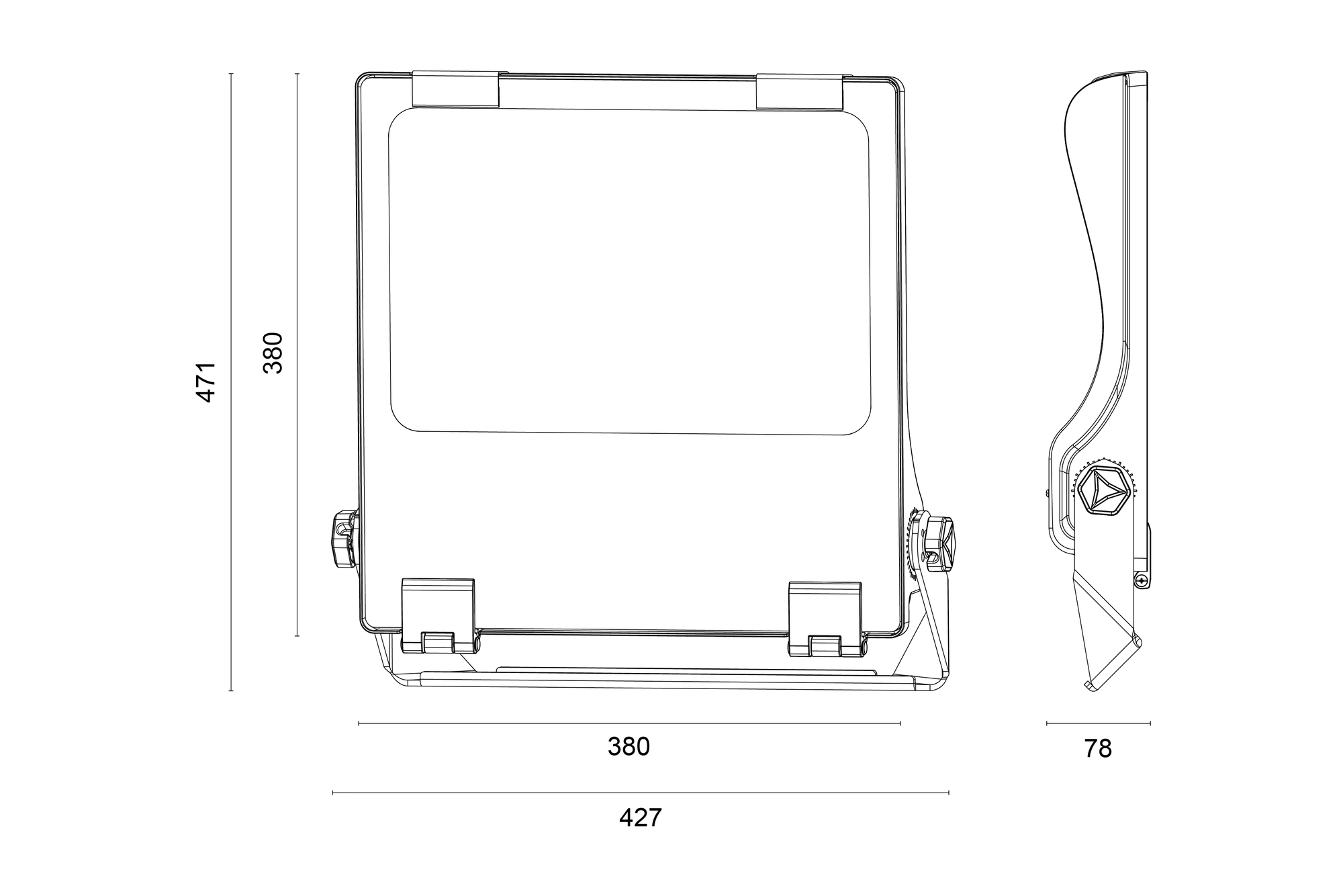 FLAT L Abmessungen Bild