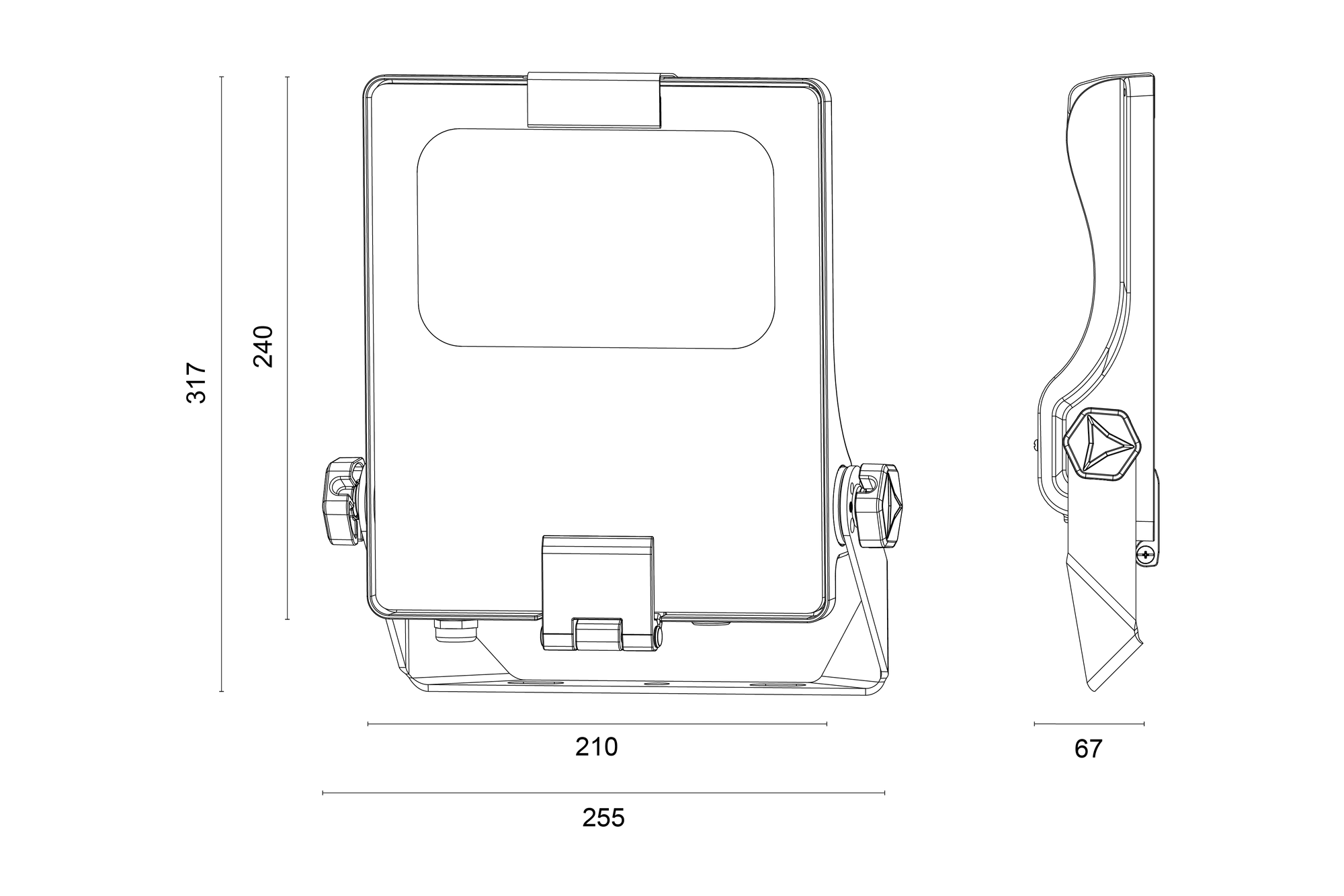 FLAT L Abmessungen Bild