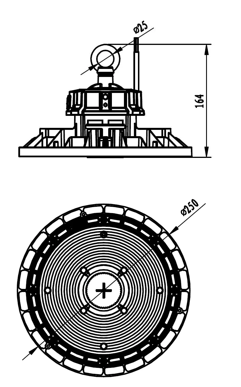 RODALIS PRO 2.0 Abmessungen Bild